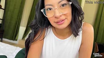 Step sis cheats and moans squirting all over me with big cock creampie