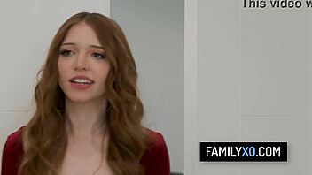 Myra moans and ivy ireland in step-family threesome on new year eve