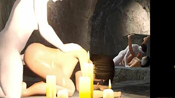 Hermaphrodite slave joins Rome orgy part 6.