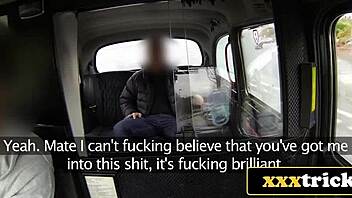 TAXI BREAKDOWN TURNS INTO BUSTY MILF FOURSOME