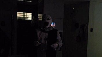 Young Latina Natalia Alvarado Fucked by Terrifier on Halloween in Cosplay