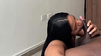 Delicious Blowjob By Brunette Couple