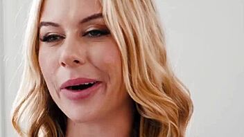 Sexy blonde teen masseuse pours nuru gel and rides client's dick with tommy pistol and summer vixen