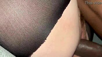 Stepdad fucks petite stepdaughter bareback busting loads in tight ass pussy tried not to cum but too hard