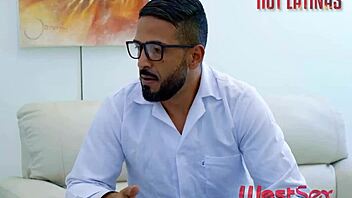 slutty doctor sees that the naughty patient was horny and decides to do some really hot therapy with her