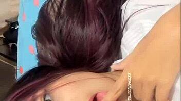 After hot massage, brunette gets fucked hard - real homemade