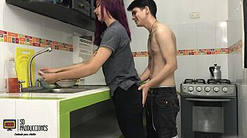 Good Fuck From Stepbrother In Kitchen