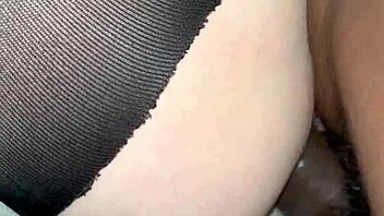 Stepdad fucks petite stepdaughter bareback busting loads in tight ass pussy tried not to cum but too hard