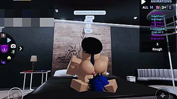 Femboy Ladyboy Fucked Very Hard In Roblox Game With Shemale Sex