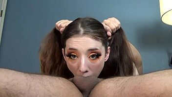 Get ready for deepthroat blowjob with monster cock 😏