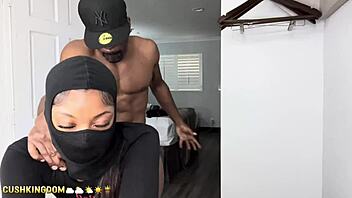 sexy booty chick bangs with dildo then real dick!