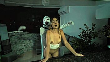 Young Latina Natalia Alvarado Fucked by Terrifier on Halloween in Cosplay
