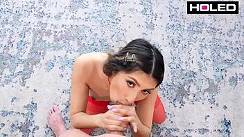 Nurse Penelope Woods bends over to examine patient's monster cock in hospital