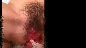 Beautiful Japanese milf with tattoo and small waist gets creampie during menstruation, taboo deepthroat.