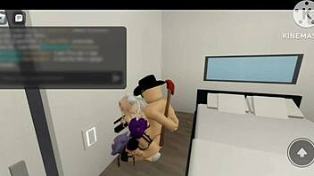 Comendo Duas Putas In Roblox Brookhaven With Anal And Oral Action