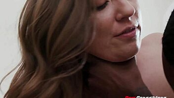 Black bull with big cock fucks shared wife in cowgirl, doggystyle, and makes her swallow cum