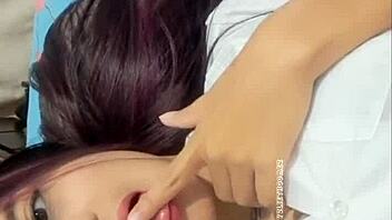 After hot massage, brunette gets fucked hard - real homemade