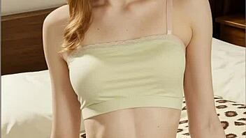 i love these flowery panties on the model