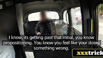 TAXI BREAKDOWN TURNS INTO BUSTY MILF FOURSOME