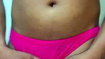 transsexual sniffs panties while masturbating