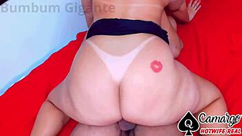 fat old woman rides neighbor with tight pussy