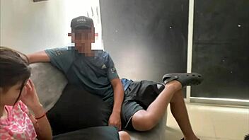 Colombian stepsister pays silence with blowjob and hard fuck