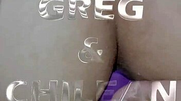 sexy filipina gets doggystyle double penetration with vibrator and dick in thong