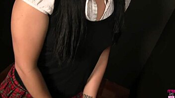 i watch cute ashley rub her big clit while sucking monster cock in confessional