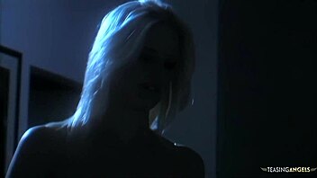 hot skinny lesbians suck pussy and finger each other on the bed.