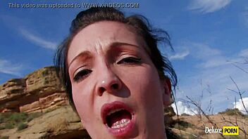 brunette slut fucked in the ass in the middle of the desert teen cowgirl riding outdoor high definition orgasm blowjob deepthroat