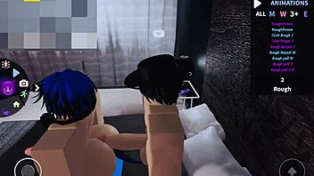 Femboy Ladyboy Fucked Very Hard In Roblox Game With Shemale Sex