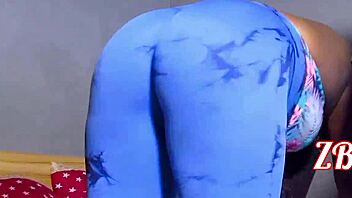 workout turns into hot lesbian strap on sex with big tits 😍