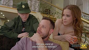 hunt4k ex-military cuckold surrenders her pussy