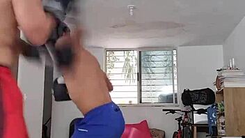 i say, 'sometimes i do boxing or try to boxing, amateur sparring training wrestling exercise'