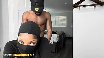 sexy booty chick bangs with dildo then real dick!