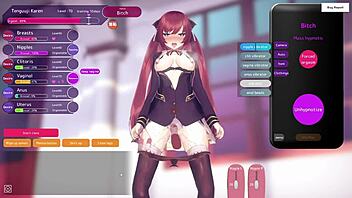 Oh, this hentai game live2 5d hypnoapp is turning Karen into a wet sow right in the corridor!