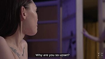 Redheaded friend asked to comfort lonely Asian pal with wet pussy licking and deepthroat blowjob in threesome.