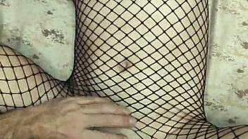 Intense Anal Session With Wife Wearing Fishnet Stockings In Homemade Close-Up Pov