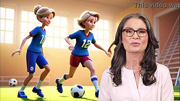 ai-generated story of friends playing soccer together