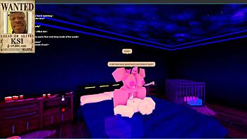 oh man i finally met my dream goth mommy with big tits and ass in this wild roblox condo rp we rode cowgirl style on that monster cock