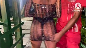 Old Brunette's First Public Fetish