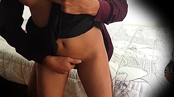 Spionkamera på äkta spanska nymfoman Miranda!