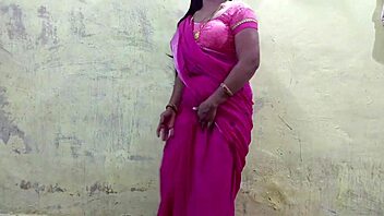 Hey, this Indian bhabhi in pink sari looks amazing, gotta fuck her hard tonight! 😏
