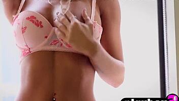 Blonde Milf With Big Natural Tits Teases In Lingerie Before Stripping Naked For Seductive Solo Photoshoot