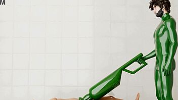 Guy Uses Rotating Machine On Another Guy For Fun