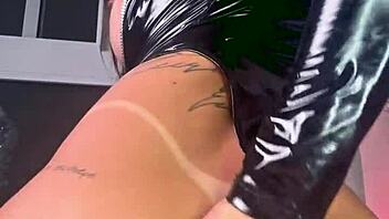 Narrative Kalena Mitrak stars in special solo anal dildo play with big ass and clit tease