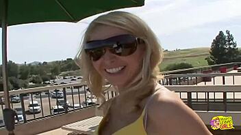 sweet blonde finds a partner for intimate moments with licking and fingering in heels