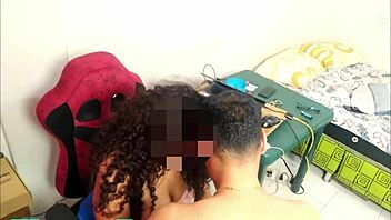 Curly-Haired Big Ass Brunette Fucked In Office!