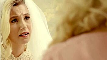 girlsway uh bride carolina sweets has rough passionate fuck with milf bridesmaid julia ann