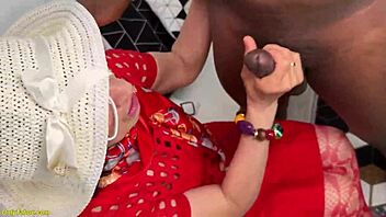 Why does 73 year old with big saggy boobs crave intense BBC anal destruction?